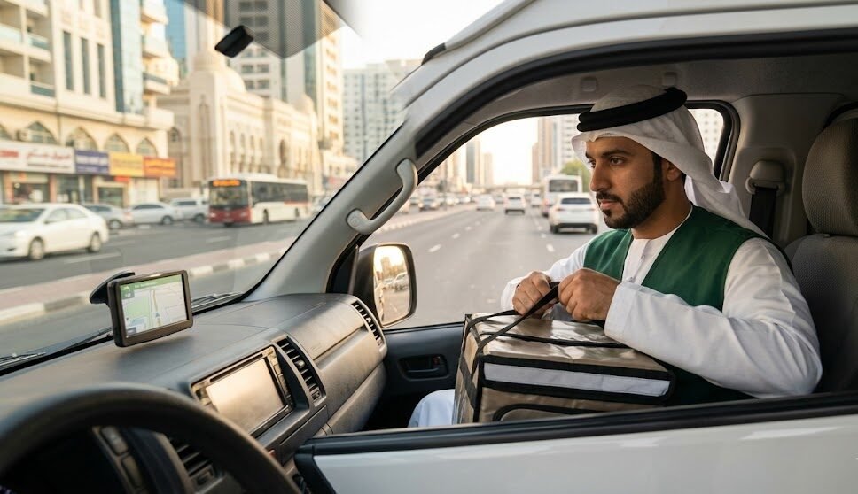 سائق توصيل الشارقة